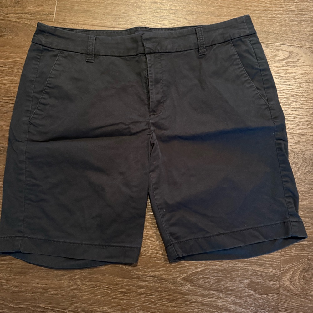 J. Crew Black Bermuda Shorts 9 inch inseam Size 10